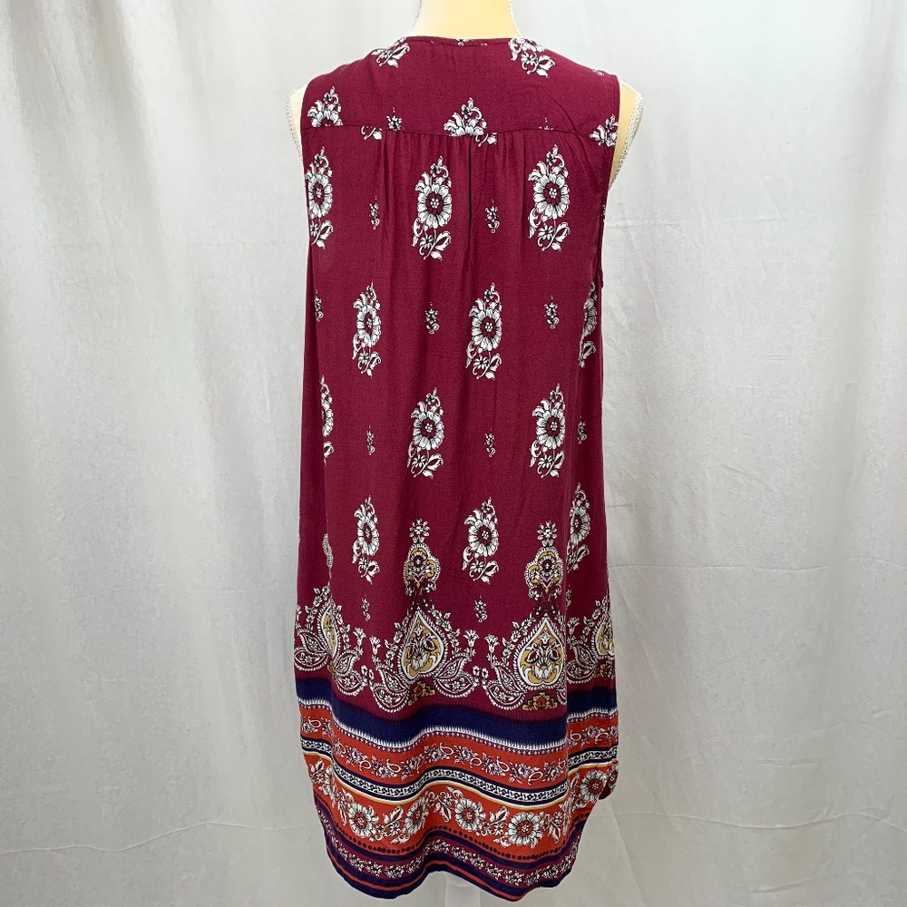 SOLD BLL New York Floral Sheath Tank Dress Large - Picture 3 of 8